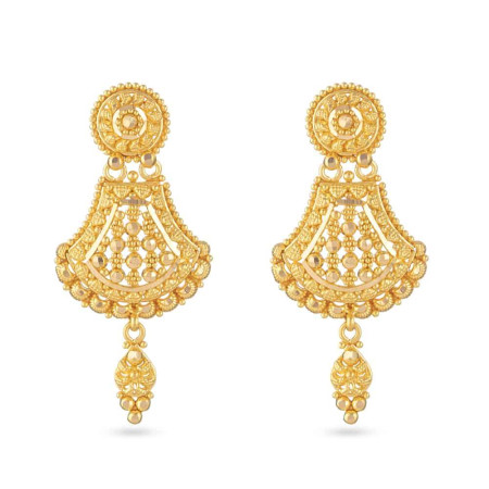 22 Carat Gold Filigree Bridal Earring UK 22 Carat Gold Filigree Bridal Earring UK