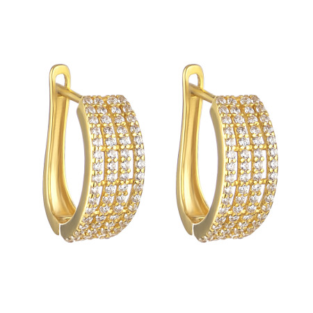 22ct Gold CZ Earrings