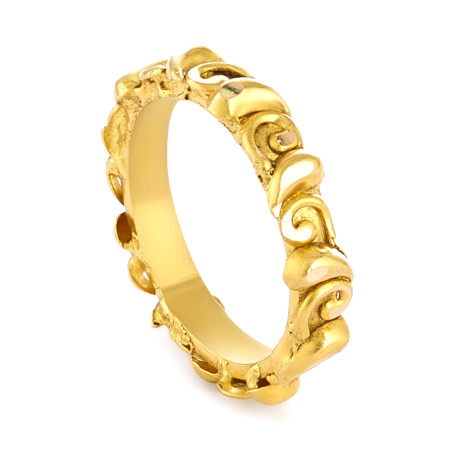 22ct Gold Antique Finish Sculpted Ring 22ct Gold Antique Finish Sculpted Ring