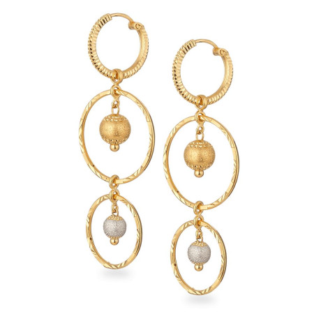 22ct Gold Long Hoop Earrings 22ct Gold Long Hoop Earrings