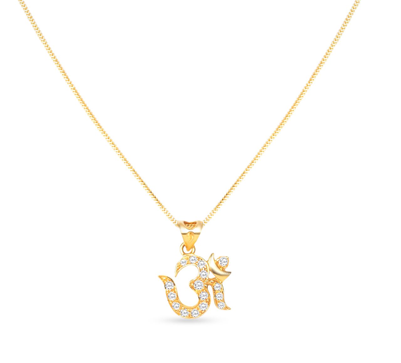 قلادة أوم من الذهب عيار 22 قيراط مع قلادة أوم من الذهب عيار 22 قيراط مع تشيبيك CZ قلادة أوم من الذهب عيار 22 قيراط مع قلادة أوم من الذهب عيار 22 قيراط مع تشيبيك CZ