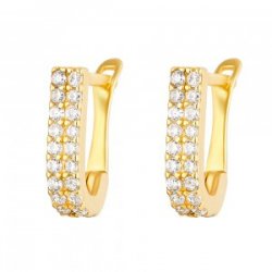 22ct Gold Small CZ Earrings