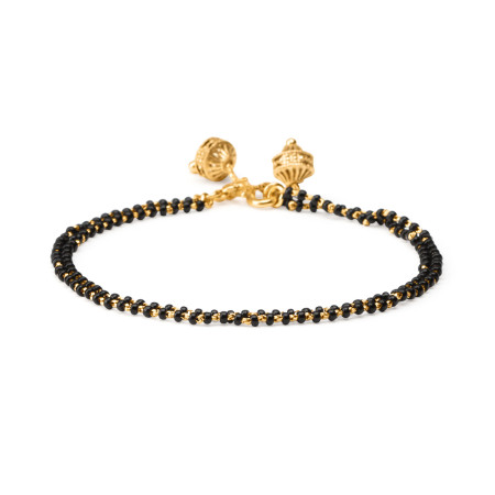 22ct Gold Black Beads Ladies Mangalsutra Bracelet 22ct Gold Black Beads Ladies Mangalsutra Bracelet