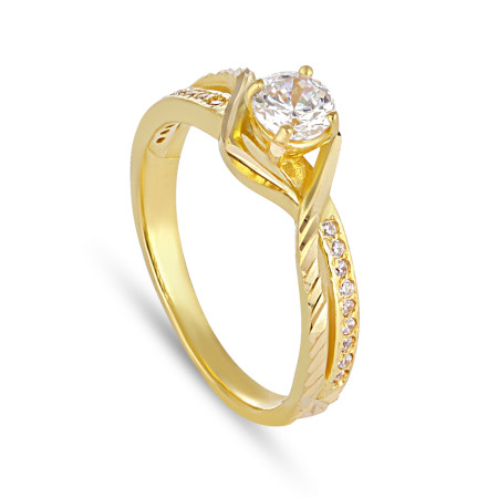 22ct Gold Cubic Zirconia Ring