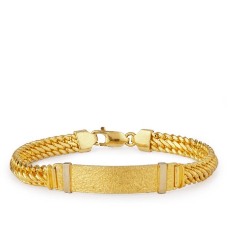 18ct Gold Men’s Bracelet – Refined Strength 18ct Gold Men’s Bracelet – Refined Strength