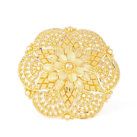 22ct Gold Floral Filigree Statement Ring 22ct Gold Floral Filigree Statement Ring