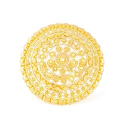 22 Ayar Altın Dairesel Mandala Yüzük 22 Ayar Altın Dairesel Mandala Yüzük