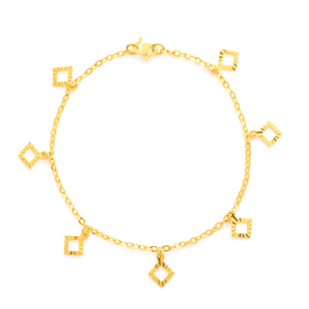 22ct Gold Dangling Charm Bracelet 22ct Gold Dangling Charm Bracelet