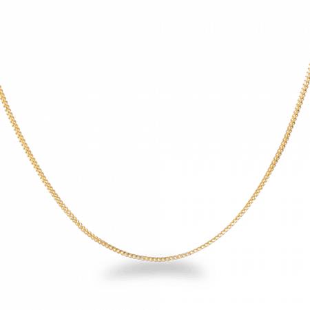 سلسلة ذيل الثعلب الذهبي عيار 22 قيراط 16 بوصة سلسلة ذيل الثعلب الذهبي عيار 22 قيراط 16 بوصة