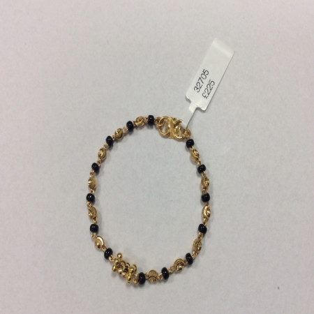 Baby Bracelet with Black Beads Baby Bracelet with Black Beads