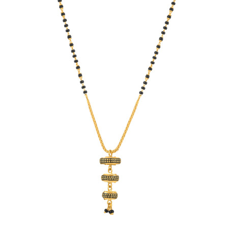 22ct Gold Three Drop Chain Mangalsutra