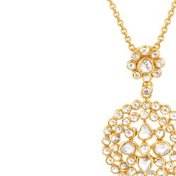 سلسال قلادة ألماس دائرية من الذهب عيار 22 قيراط من قلادة بولكي دائرية من الألماس سلسال قلادة ألماس دائرية من الذهب عيار 22 قيراط من قلادة بولكي دائرية من الألماس