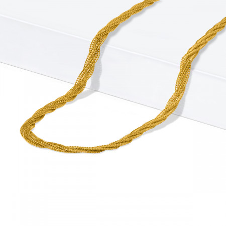 22ct Gold | Braid Chain | 17 Inches | 4.4mm Thick