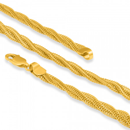 22ct Gold | Braid Chain | 17 Inches | 4.4mm Thick 22ct Gold | Braid Chain | 17 Inches | 4.4mm Thick