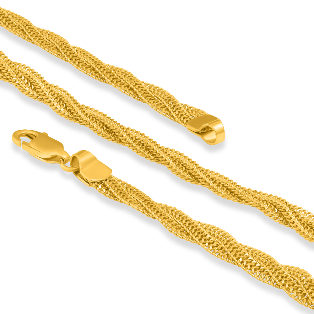 22ct Gold | Braid Chain | 17 Inches | 4.4mm Thick 22ct Gold | Braid Chain | 17 Inches | 4.4mm Thick