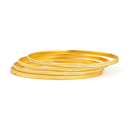 22ct Gold Daily Wear Bangle (Set of four)