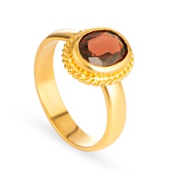 خاتم من الذهب عيار 22 قيراط مع حجر العقيق للنساء خاتم من الذهب عيار 22 قيراط مع حجر العقيق للنساء