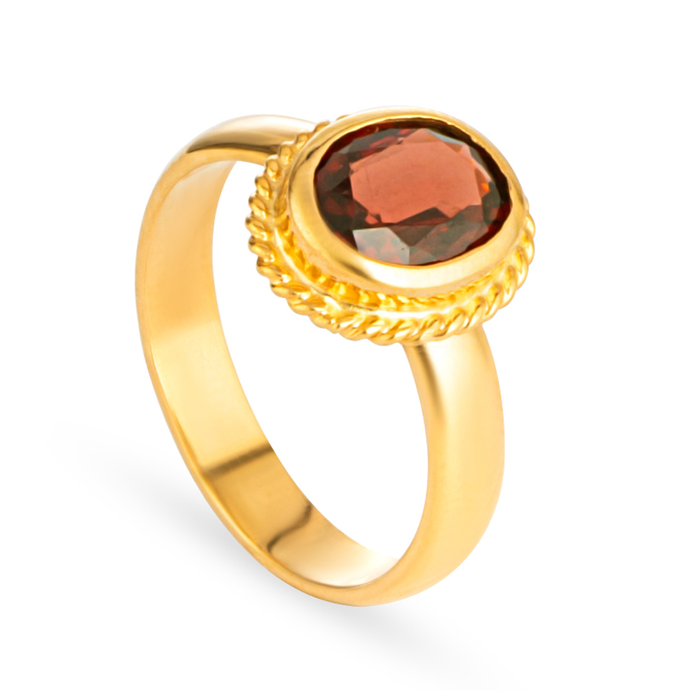 خاتم من الذهب عيار 22 قيراط مع حجر العقيق للنساء خاتم من الذهب عيار 22 قيراط مع حجر العقيق للنساء