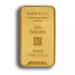1 Gramm Baird & Co. Made Fine Gold Barren