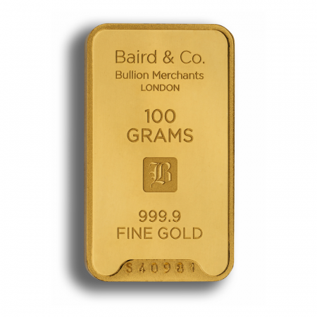 1 Gram Baird & Co. Made Fine Gold Bar 1 Gram Baird & Co. Made Fine Gold Bar