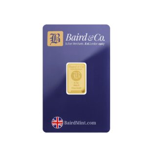 Baird & Co. Made Fine Gold Bar 2.5 gram Baird & Co. Made Fine Gold Bar 2.5 gram