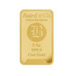 Baird & Co. Made Fine Gold Bar 2.5 gram Baird & Co. Made Fine Gold Bar 2.5 gram