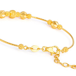 سوار نسائي من الذهب عيار 22 قيراط - أناقة مصنوع يدوياً سوار نسائي من الذهب عيار 22 قيراط - أناقة مصنوع يدوياً