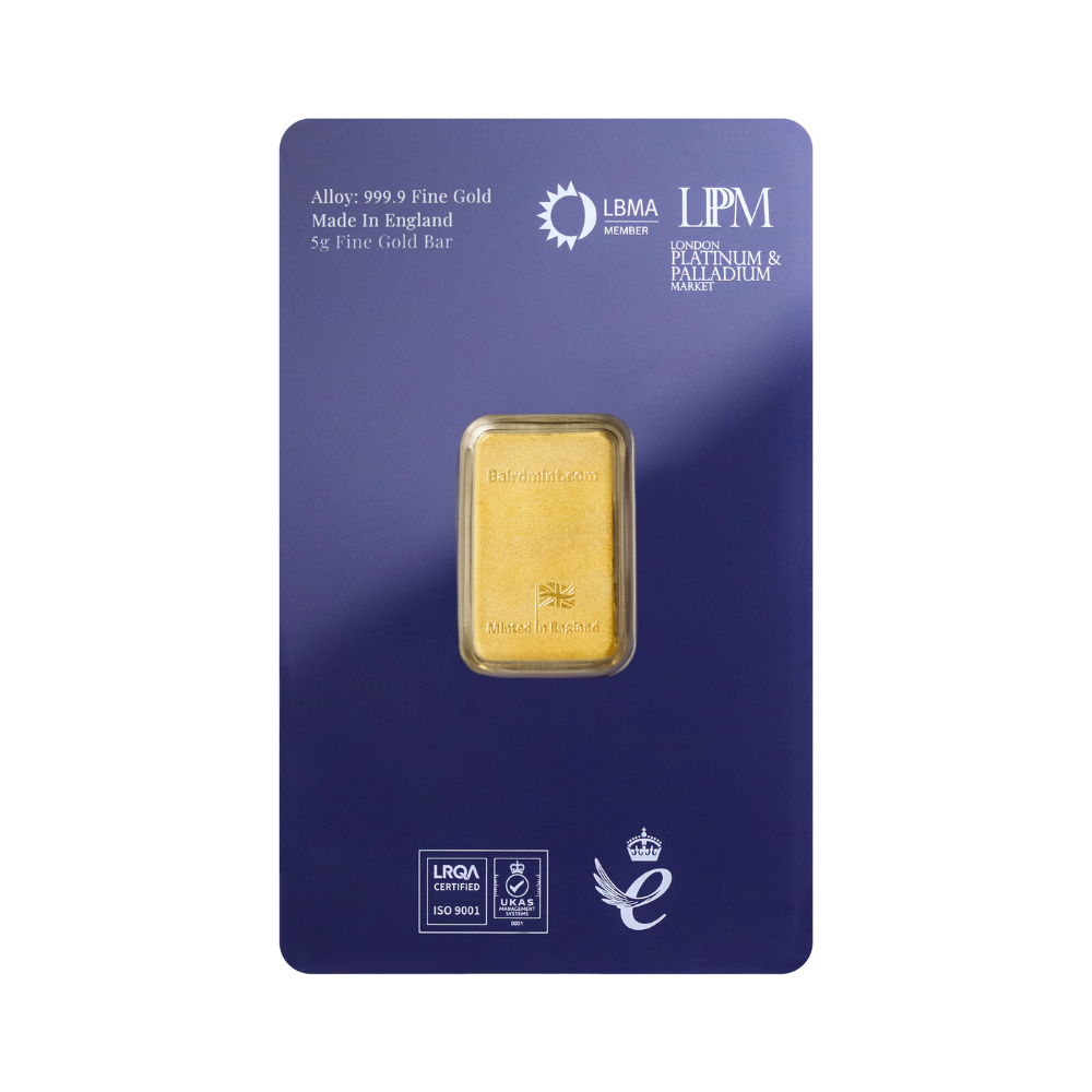 Baird & Co. Made Fine Gold Bar 2.5 gram Baird & Co. Made Fine Gold Bar 2.5 gram