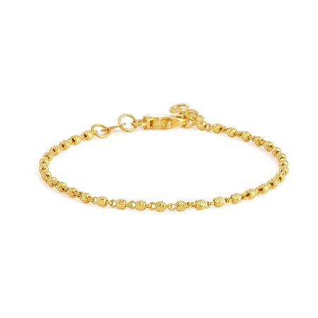 22ct Gold Beaded Chain Ladies Bracelet 22ct Gold Beaded Chain Ladies Bracelet