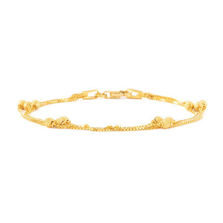 22ct Gold Ladies Bracelet 6.8 gm