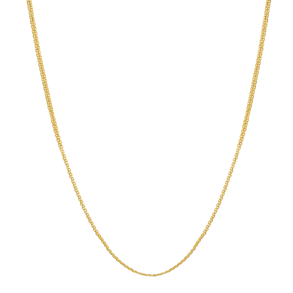 سلسلة من الذهب عيار 22 قيراط 3.5 جرام 16 بوصة سلسلة من الذهب عيار 22 قيراط 3.5 جرام 16 بوصة
