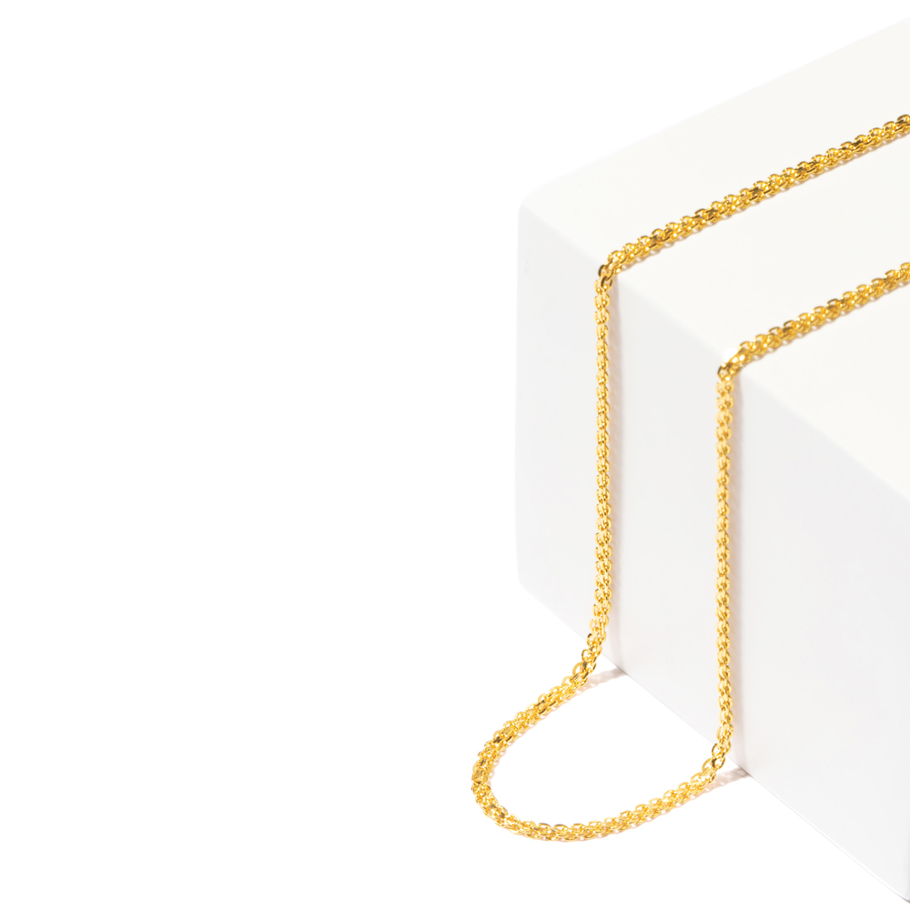 سلسلة من الذهب عيار 22 قيراط 3.5 جرام 16 بوصة سلسلة من الذهب عيار 22 قيراط 3.5 جرام 16 بوصة
