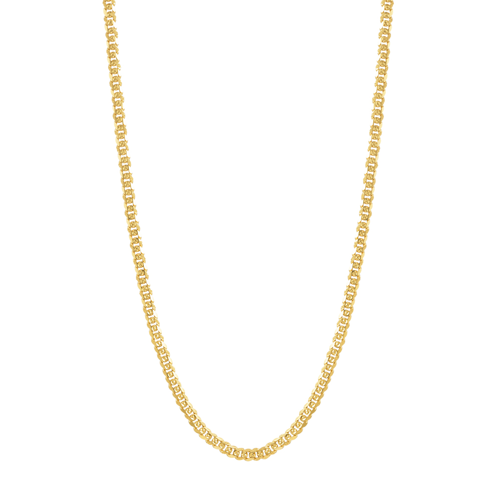 سلسلة كبح ذهبية عيار 22 قيراط في 20 بوصة سلسلة كبح ذهبية عيار 22 قيراط في 20 بوصة