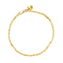 سوار من الذهب عيار 22 قيراط ذهبي فاين لينك لينك سوار من الذهب عيار 22 قيراط ذهبي فاين لينك لينك