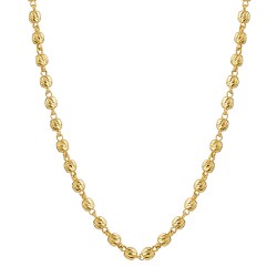22ct Gold Diamond Cut Bead Chain Necklace 22ct Gold Diamond Cut Bead Chain Necklace