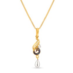 22 ayar altın tavus kuşu esintili kolye ucu 22 ayar altın tavus kuşu esintili kolye ucu