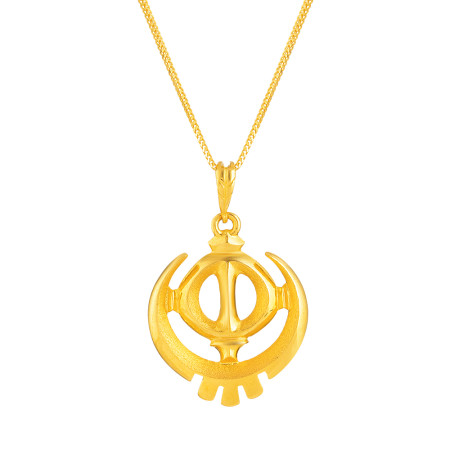 22ct Gold Khanda Pendant