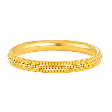 22ct Gold Classic Jali Edge Bangle 22ct Gold Classic Jali Edge Bangle