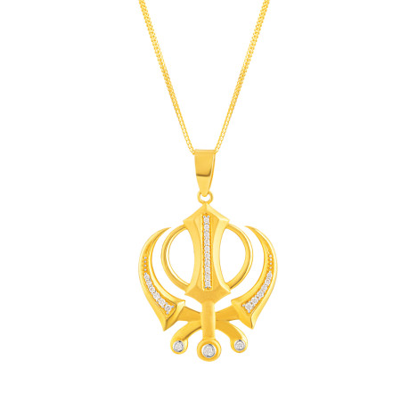 22ct Gold Khanda Pendant 22ct Gold Khanda Pendant