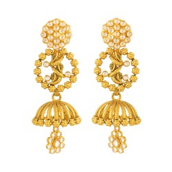 22 Ayar Altın Hint Küpe(916) 22 Ayar Altın Hint Küpe(916)