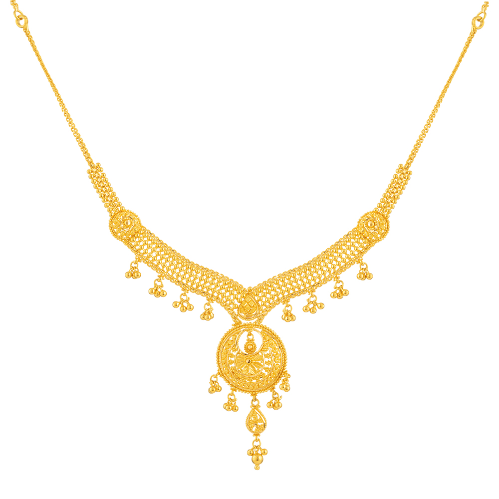 Filigrane Hochzeitskette aus 22 Karat Gelbgold Filigrane Hochzeitskette aus 22 Karat Gelbgold