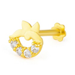 18ct Yellow Gold Indian Nose Pin