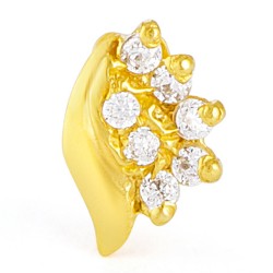 18ct Gelbgold Nasenpin