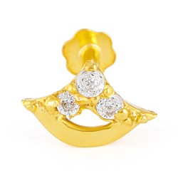 Nasenstecker aus 18 Karat Gelbgold