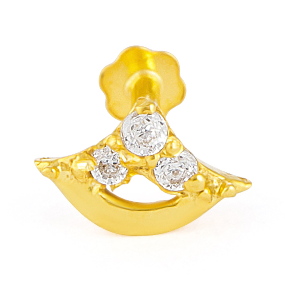 Nasenstecker aus 18 Karat Gelbgold