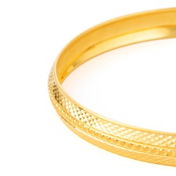 22ct Gold Classic Pattern Gents Kada