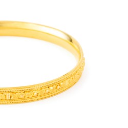 سوار من الذهب عيار 22 قيراط | مجموعة جالي | مقاس 2.5 سوار من الذهب عيار 22 قيراط | مجموعة جالي | مقاس 2.5