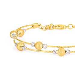 Glow Collection 22ct Gold Ladies Bracelet
