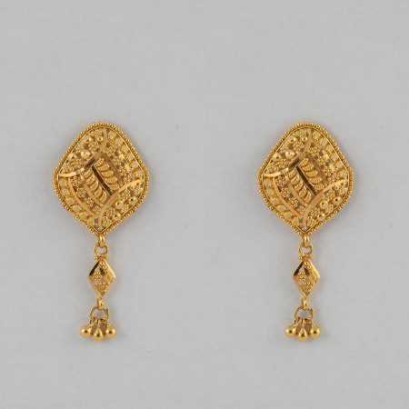 Jali Kollektion 22ct Gold Ohrring Jali Kollektion 22ct Gold Ohrring