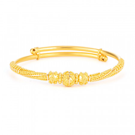 Jali 22ct Gold Baby Bangle